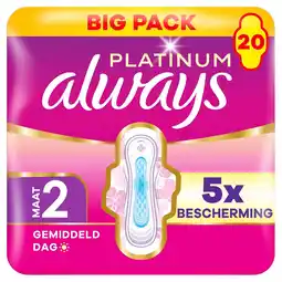 Kruidvat Always Platinum Long Maandverband aanbieding