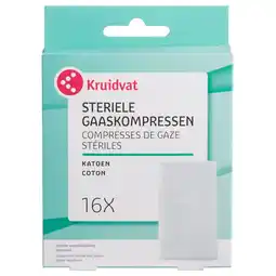 Kruidvat Kruidvat Katoen Gaaskompressen aanbieding