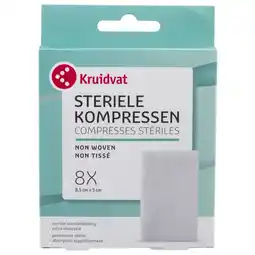 Kruidvat Kruidvat Non Woven Steriele Gaasjes aanbieding