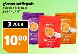 Poiesz G'woon koffiepads aanbieding