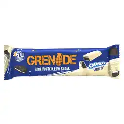 Kruidvat Grenade Oreo White Eiwitreep aanbieding