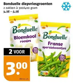 Poiesz Bonduelle diepvriesgroenten aanbieding