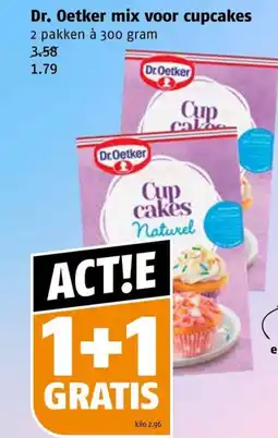 Poiesz Dr. Oetker mix voor cupcakes aanbieding