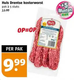 Poiesz Huls Drentse kosterworst aanbieding
