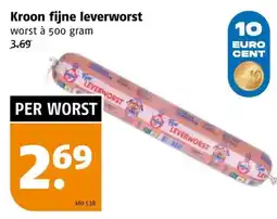 Poiesz Kroon fijne leverworst aanbieding