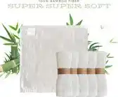 Bol.com Vijf wasbare XL-doekjes bamboe baby handjes gezicht en billen 26cm x 26 cm aanbieding