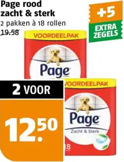 Poiesz Page rood zacht & sterk aanbieding