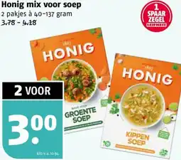 Poiesz Honig mix voor soep aanbieding