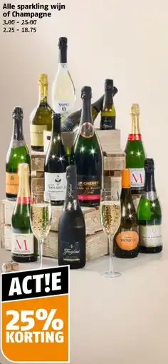 Poiesz Alle sparkling wijn of Champagne aanbieding