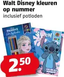 Poiesz Walt Disney kleuren op nummer aanbieding
