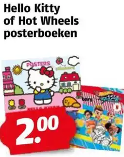 Poiesz Hello Kitty of Hot Wheels posterboeken aanbieding