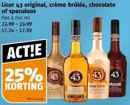 Poiesz Licor 43 original, crème brûlée, chocolate of speculoos aanbieding