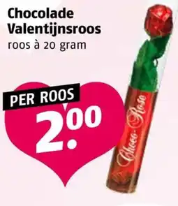 Poiesz Chocolade Valentijnsroos aanbieding