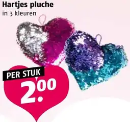 Poiesz Hartjes pluche aanbieding
