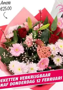 Poiesz Valentijn boeketten Amore aanbieding