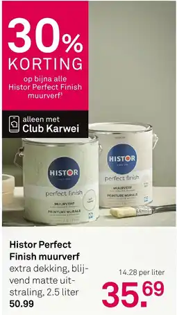 Karwei Histor Perfect Finish muurverf aanbieding