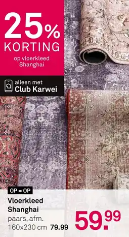 Karwei Vloerkleed Shanghai aanbieding