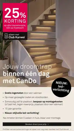Karwei Op alle traprenovatie aanbieding