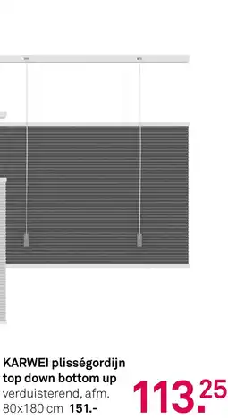 Karwei KARWEI plisségordijn top down bottom up aanbieding