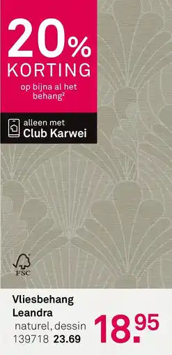 Karwei Vliesbehang Leandra aanbieding