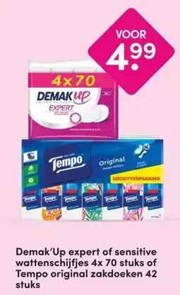 DA Demak'Up expert of sensitive wattenschijfjes aanbieding