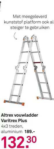 Karwei Altrex vouwladder Varitrex Plus aanbieding