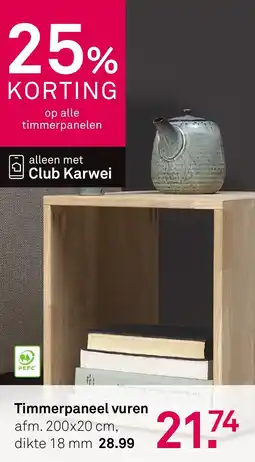 Karwei Timmerpaneel vuren aanbieding