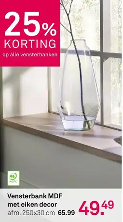 Karwei Vensterbank MDF met eiken decor aanbieding