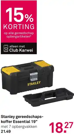 Karwei Stanley gereedschapskoffer Essential 19" aanbieding