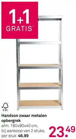 Karwei Handson zwaar metalen opbergrek aanbieding