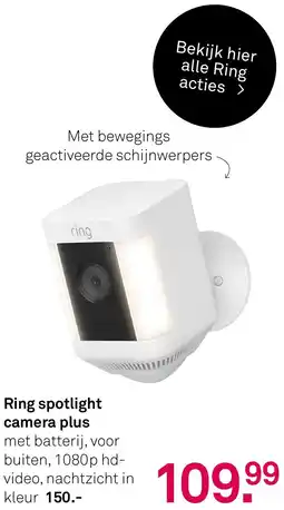 Karwei Ring spotlight camera plus aanbieding