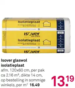 Karwei Isover glaswol isolatieplaat aanbieding