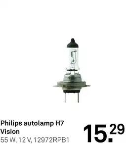 Karwei Philips autolamp H7 Vision aanbieding