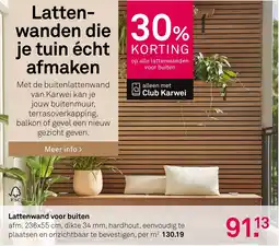 Karwei Lattenwand voor buiten aanbieding