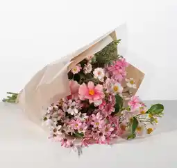 Intratuin kunstbloemen boeket Pien roze H 65 cm aanbieding