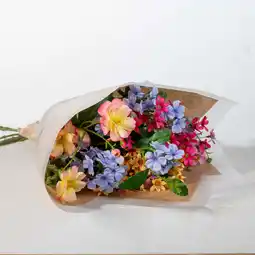Intratuin kunstbloemen boeket Pien wit / oranje / roze H 65 cm aanbieding