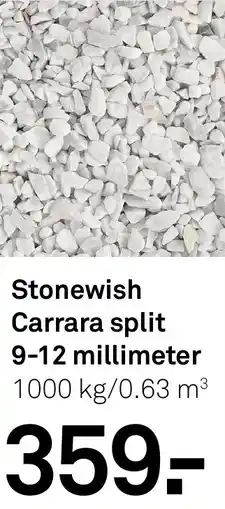 Karwei Stonewish Carrara split 9-12 millimeter aanbieding