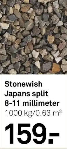 Karwei Stonewish Japans split 8-11 millimeter aanbieding