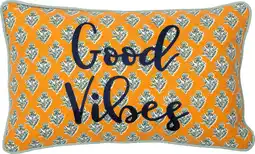 Intratuin Intratuin sierkussen Fleur Good Vibes oranje 30 x 50 cm aanbieding