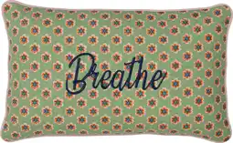 Intratuin Intratuin sierkussen Fleur Breathe groen 30 x 50 cm aanbieding