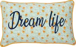 Intratuin Intratuin sierkussen Fleur Dream Life blauw 30 x 50 cm aanbieding