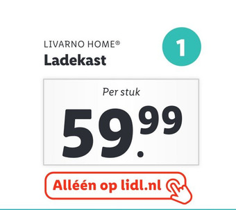 Lidl LIVARNO HOME® Ladekast aanbieding
