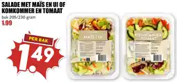 De Boerenschuur Salade met maïs en ui of komkommer en tomaat aanbieding