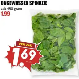 De Boerenschuur Ongewassen spinazie aanbieding