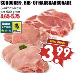 De Boerenschuur Schouder, rib of haaskarbonade aanbieding