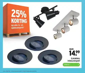 GAMMA Inbouwspot aanbieding