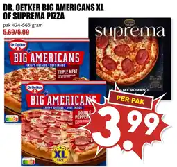 De Boerenschuur Dr. Oetker Big Americans XL Of Suprema Pizza aanbieding