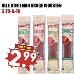 De Boerenschuur Alle Stegeman Droge Worsten aanbieding