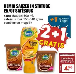 De Boerenschuur Remia Sauzen In Statube En/Of Satésaus aanbieding