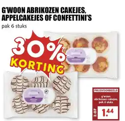 De Boerenschuur G'woon Abrikozen Cakejes, Appelcakejes Of confettini's aanbieding